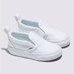Vans Kids White Slip-On Shoes